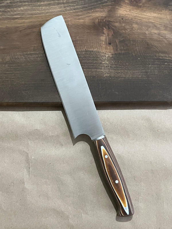 Japon Tasarım Nakiri Sebze Doğrama Bıçağı - Paslanmaz Çelik